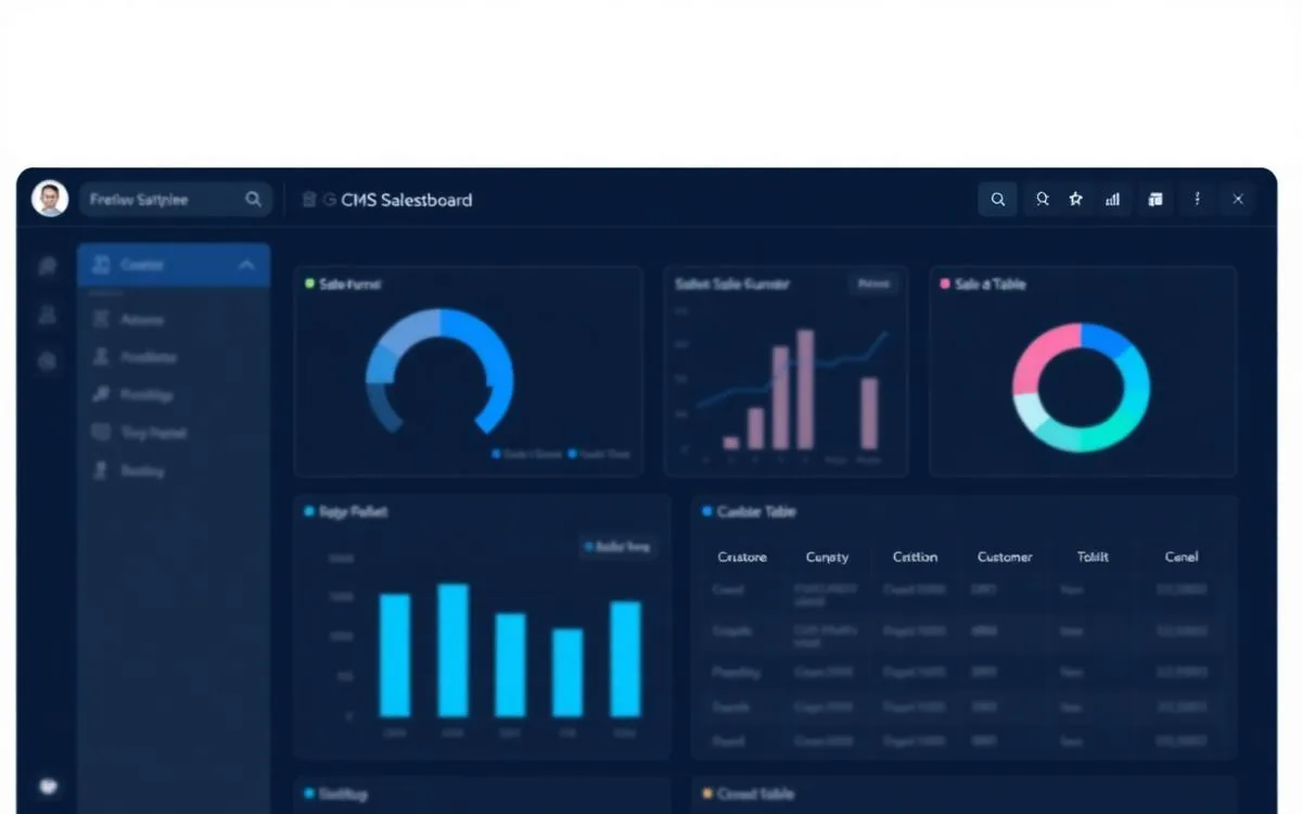 CRM Solution interface preview